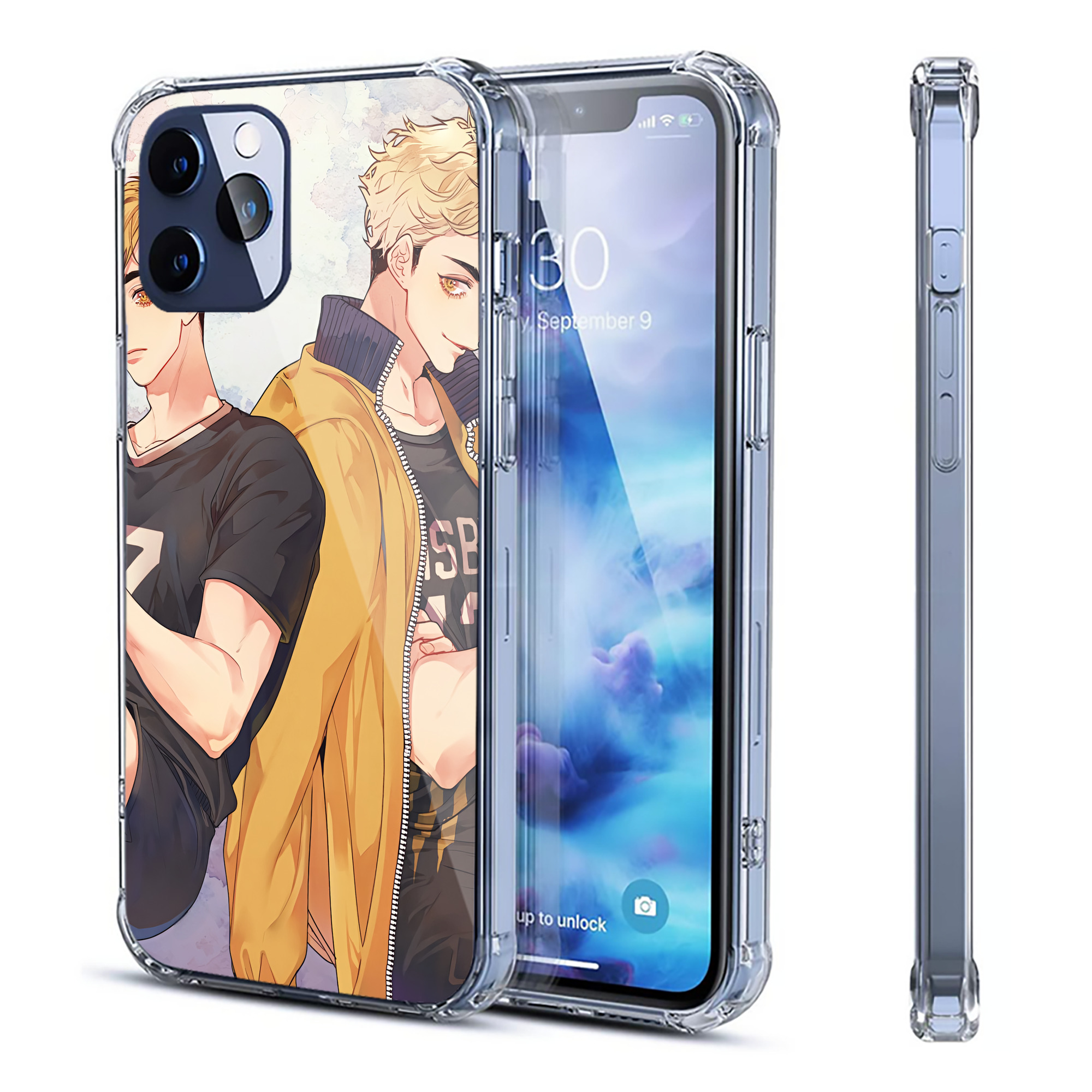 （画像用） ハイキュー!! Haikyu!! 【iPhone 12シリーズ対応】透明スマホケース（クリアソフトケース）